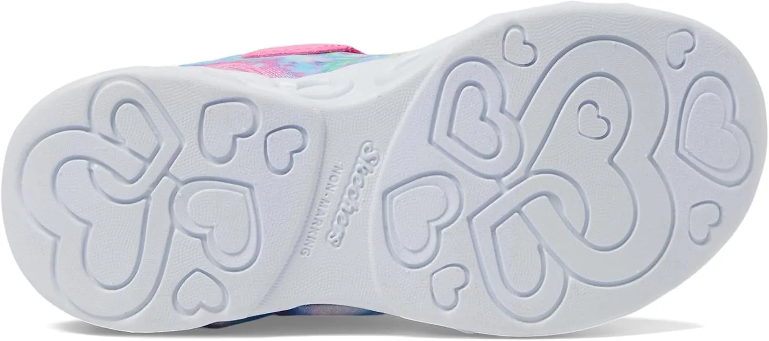 Skechers Unisex-Child Infinite Heart Lights-Color Sneaker