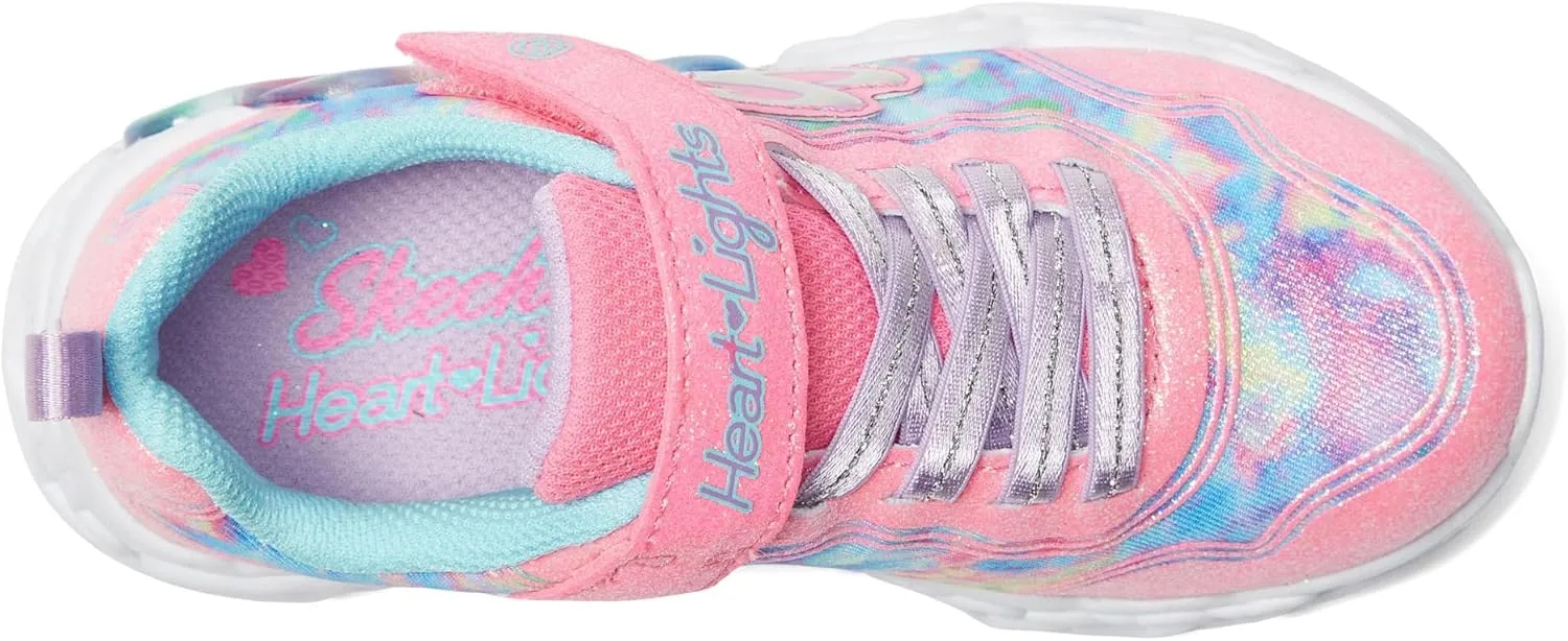 Skechers Unisex-Child Infinite Heart Lights-Color Sneaker