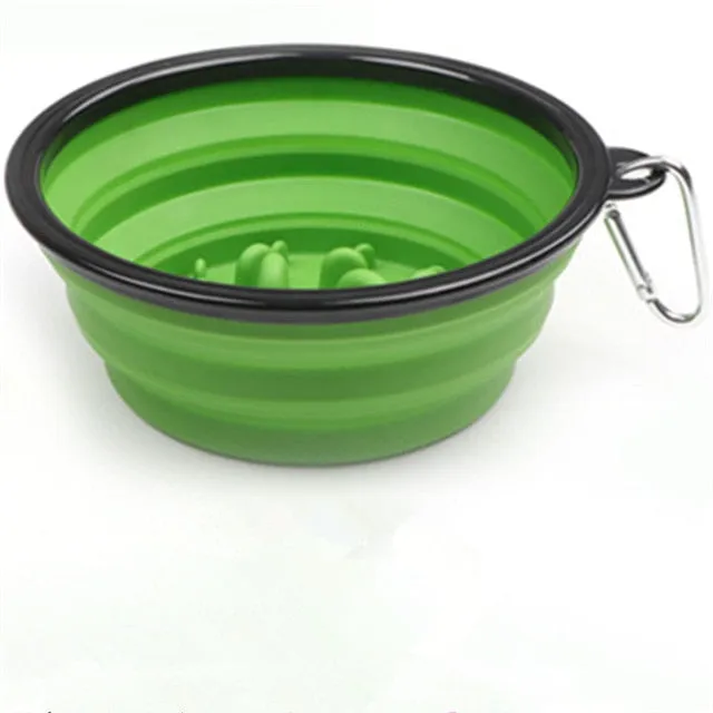 Smart Dog IQ Portable & Collapsible Slow Feeder Bowl