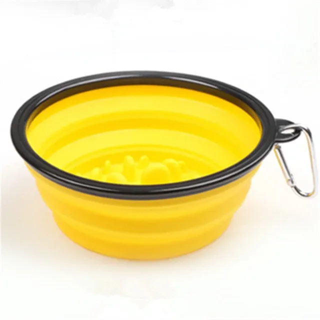 Smart Dog IQ Portable & Collapsible Slow Feeder Bowl