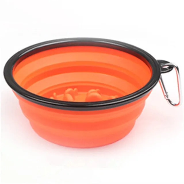 Smart Dog IQ Portable & Collapsible Slow Feeder Bowl