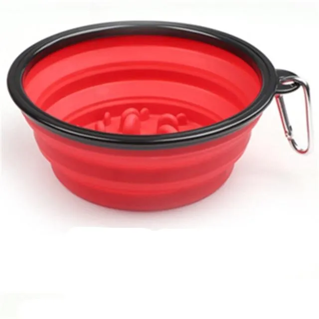 Smart Dog IQ Portable & Collapsible Slow Feeder Bowl