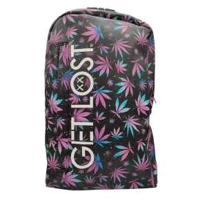 Smell Proof Premium Backpacks l PURPLE BLUE LEAFS