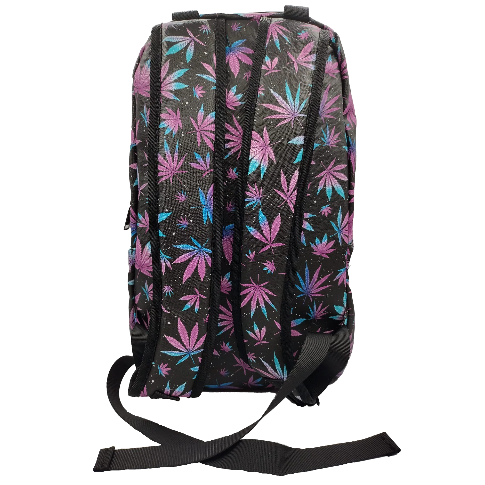 Smell Proof Premium Backpacks l PURPLE BLUE LEAFS