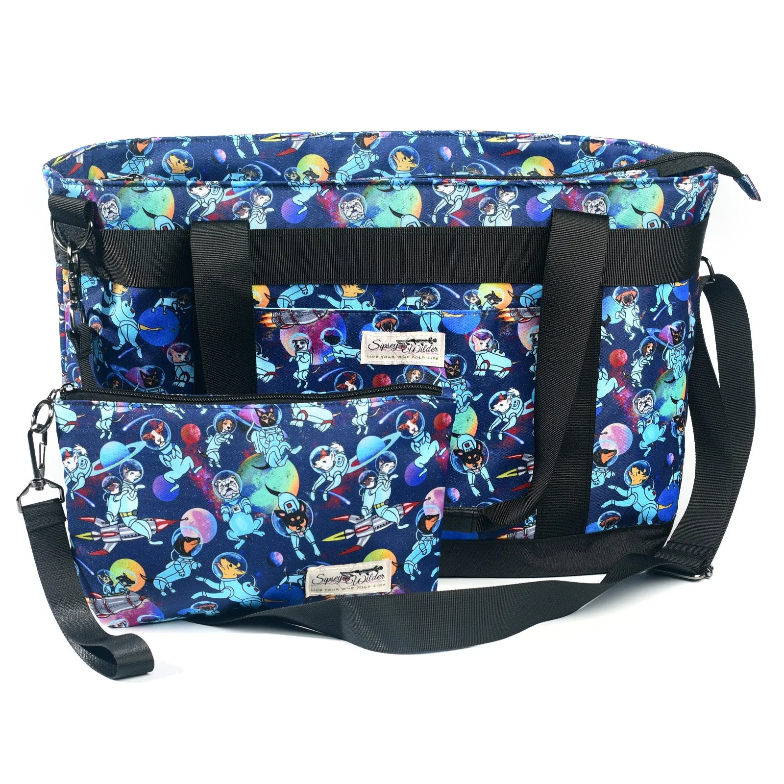 Space Dogs Organizer/Wristlet