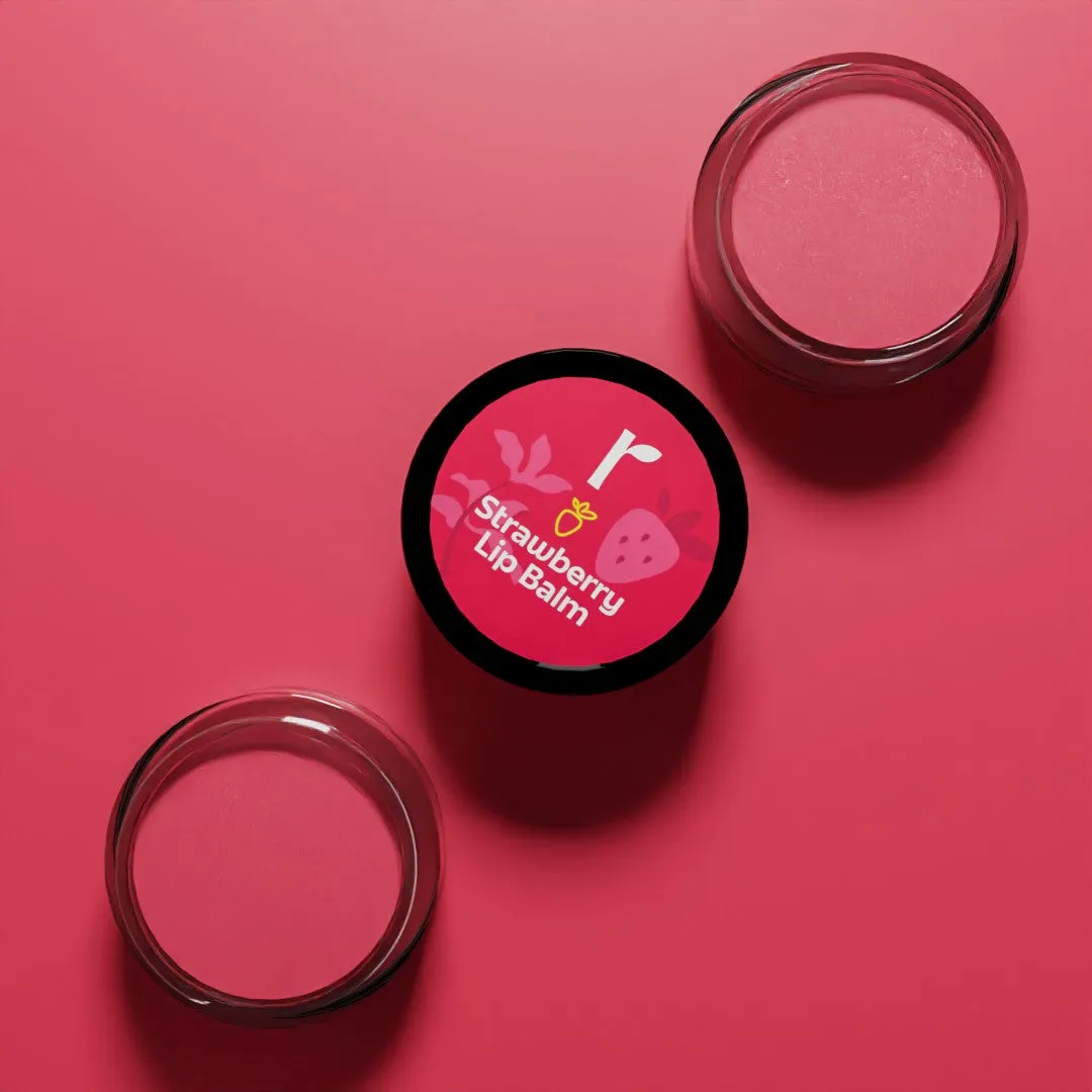 STRAWBERRY LIP DUO - Lip Balm and Lip Scrub Set