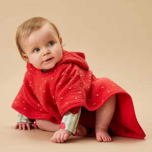 Strawberry Muslin Poncho