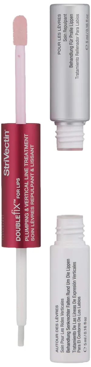 StriVectin Anti-Wrinkle Double Fix for Lips Plump & Smooth Vertical Lines, Hydrating Two-in-One Treatment, 0.16 Fl O