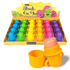 Stuck On You Cactus Shape Lip Balm (24 units)