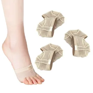 SUPVOX 3 Pairs Dance Foot Thong, 1Pair Professional Paws Pads Ballet Belly Dance Foot Thong Toe Undies for Girls Women - Size L
