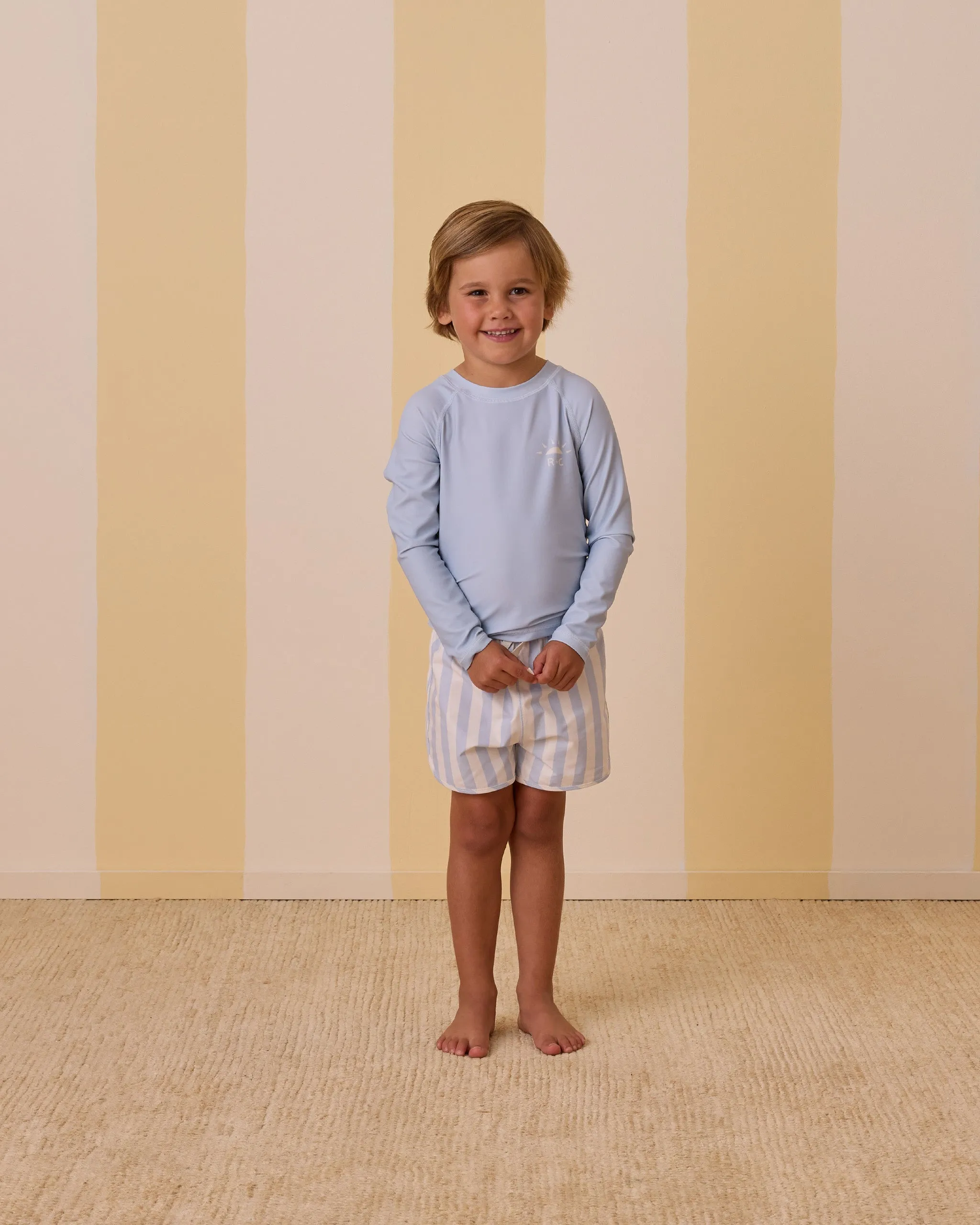 Swim Trunk || Blue Stripe