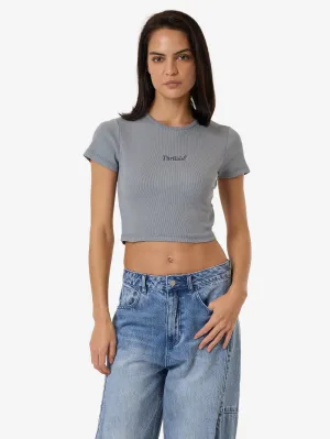 Thrills Workwear Baby Tee - Flint Blue