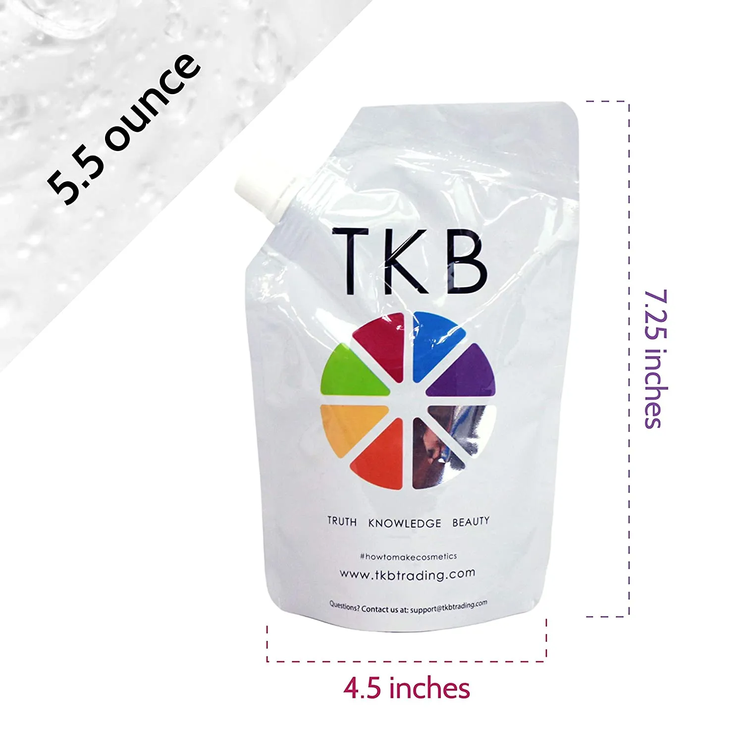 TKB Lip Gloss Base | Clear Versagel Base for DIY Lip Gloss, Moisturizing, Non-Sticky, Vegan, Made in USA(5.5oz (2 pack))