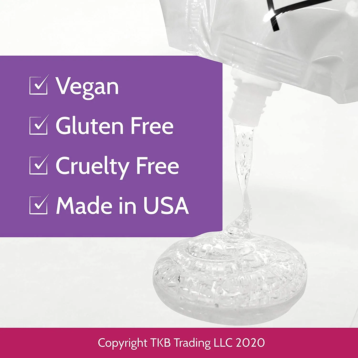 TKB Lip Gloss Base | Clear Versagel Base for DIY Lip Gloss, Moisturizing, Non-Sticky, Vegan, Made in USA(5.5oz (2 pack))