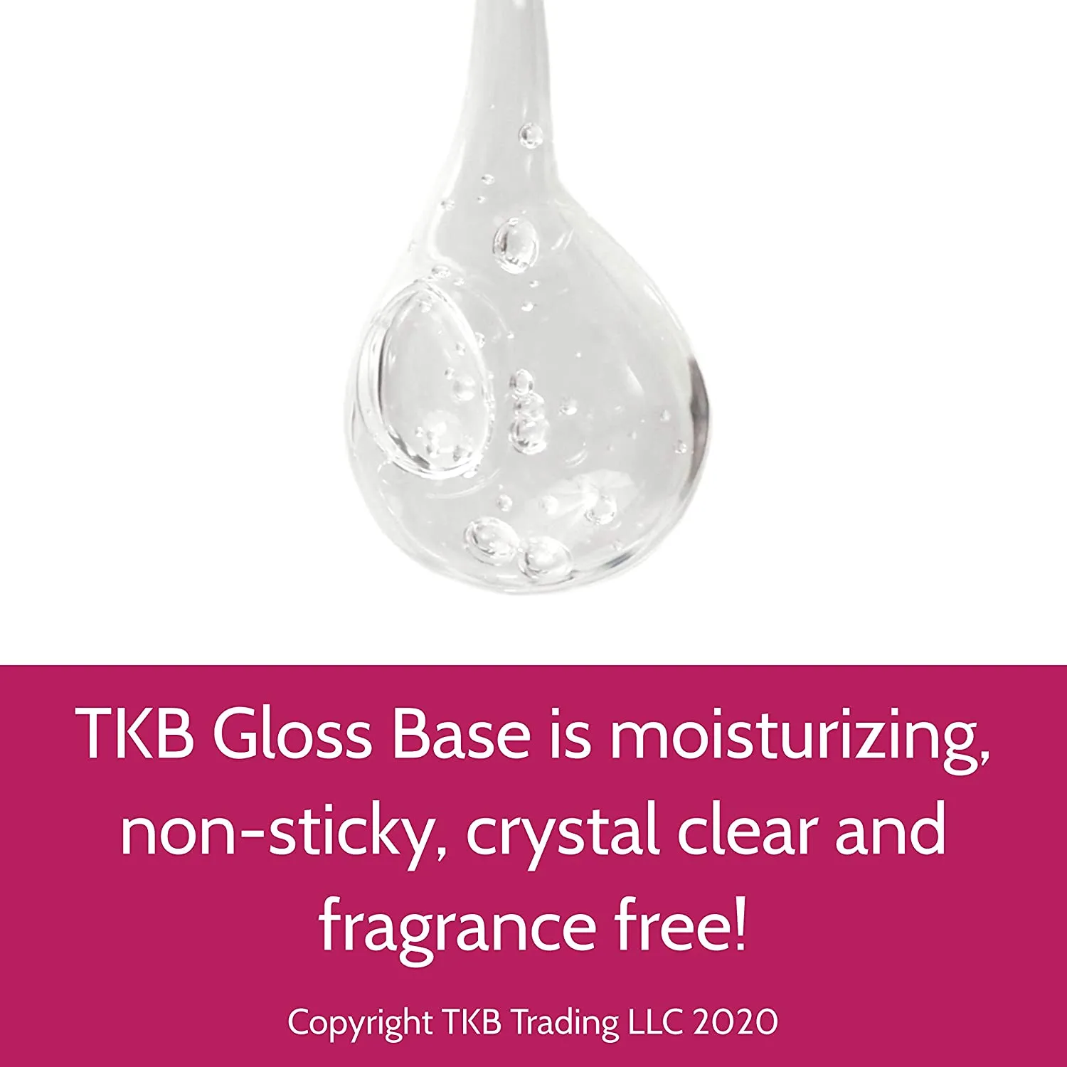 TKB Lip Gloss Base | Clear Versagel Base for DIY Lip Gloss, Moisturizing, Non-Sticky, Vegan, Made in USA(5.5oz (2 pack))