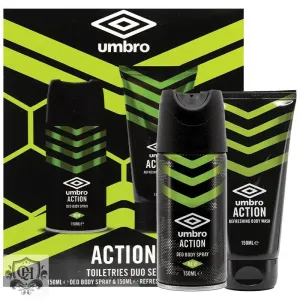 Umbro Action Gift Set 150ml Body Spray   150ml Body Wash