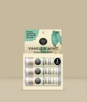 Vanilla Mint Lip Balm - Set of 3