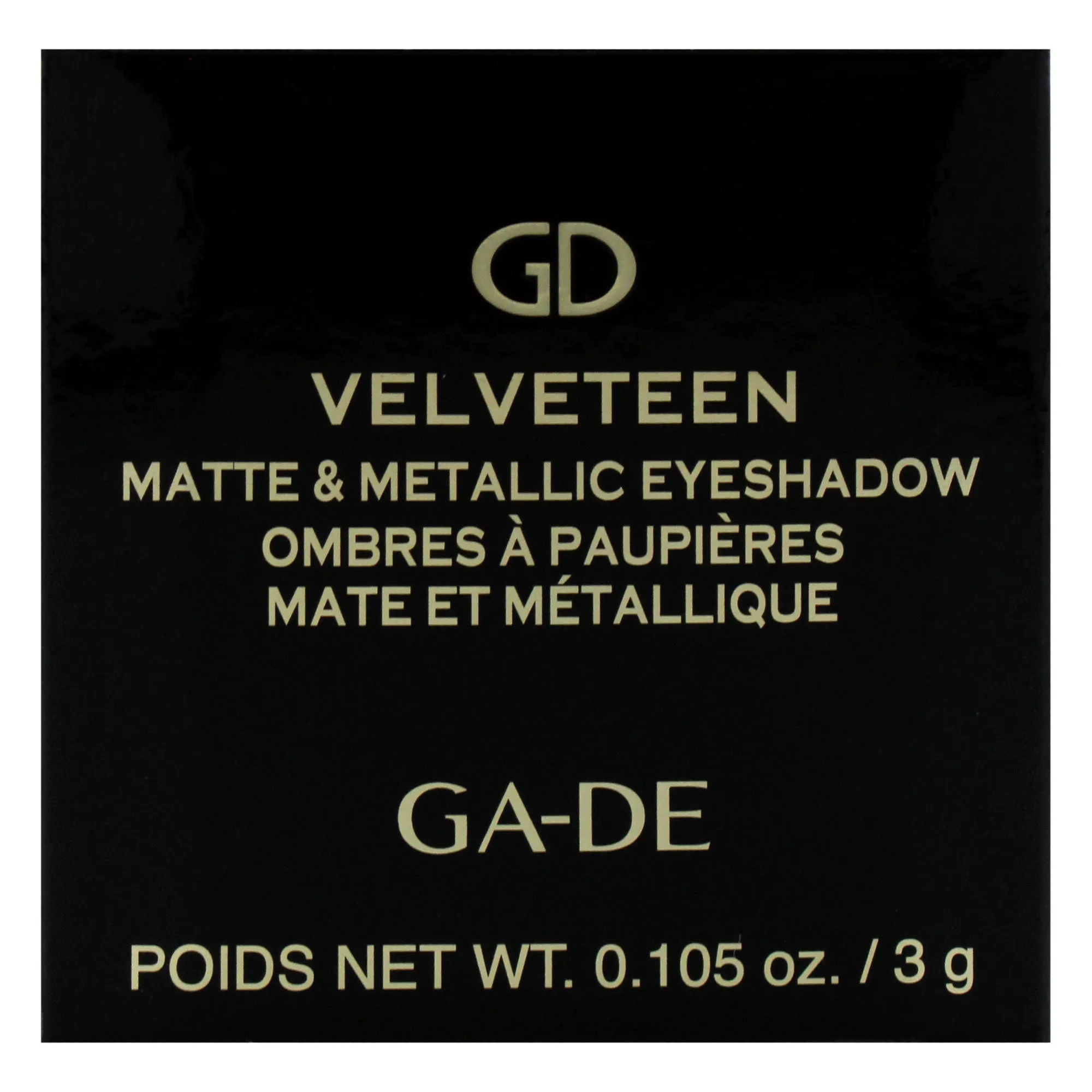 Velveteen Matte and Metallic Eyeshadow - 221 Gold Gleam by GA-DE for Women - 0.105 oz Eye Shadow