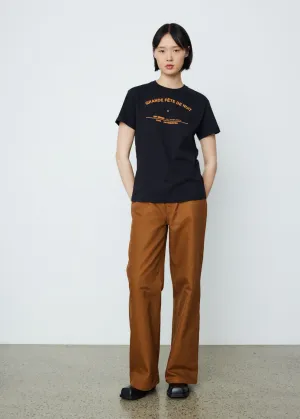 Wide Fit Denim Workwear Pants