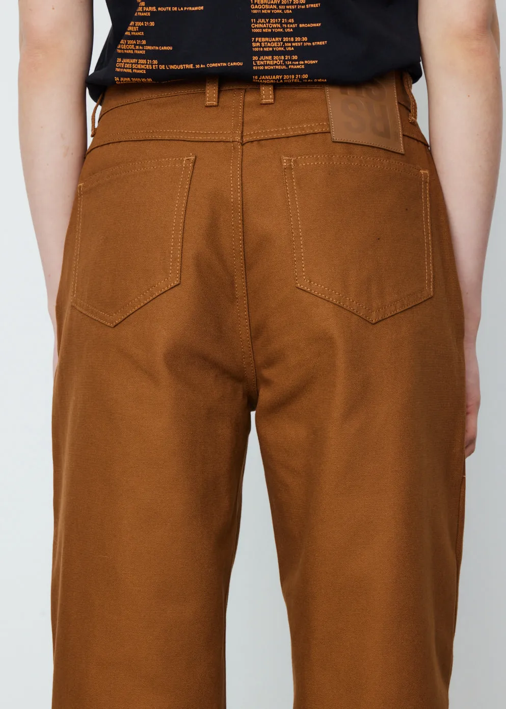 Wide Fit Denim Workwear Pants