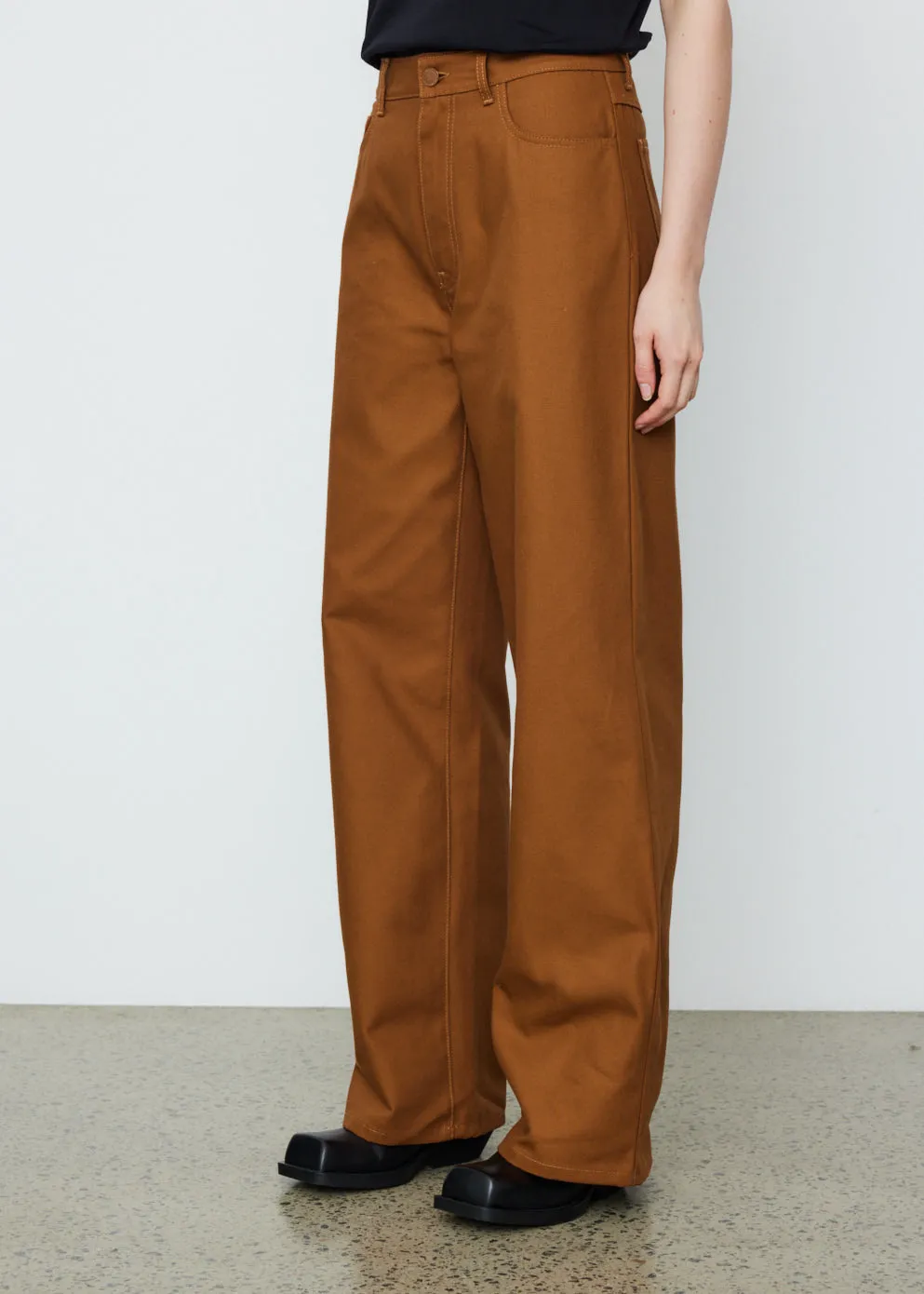 Wide Fit Denim Workwear Pants