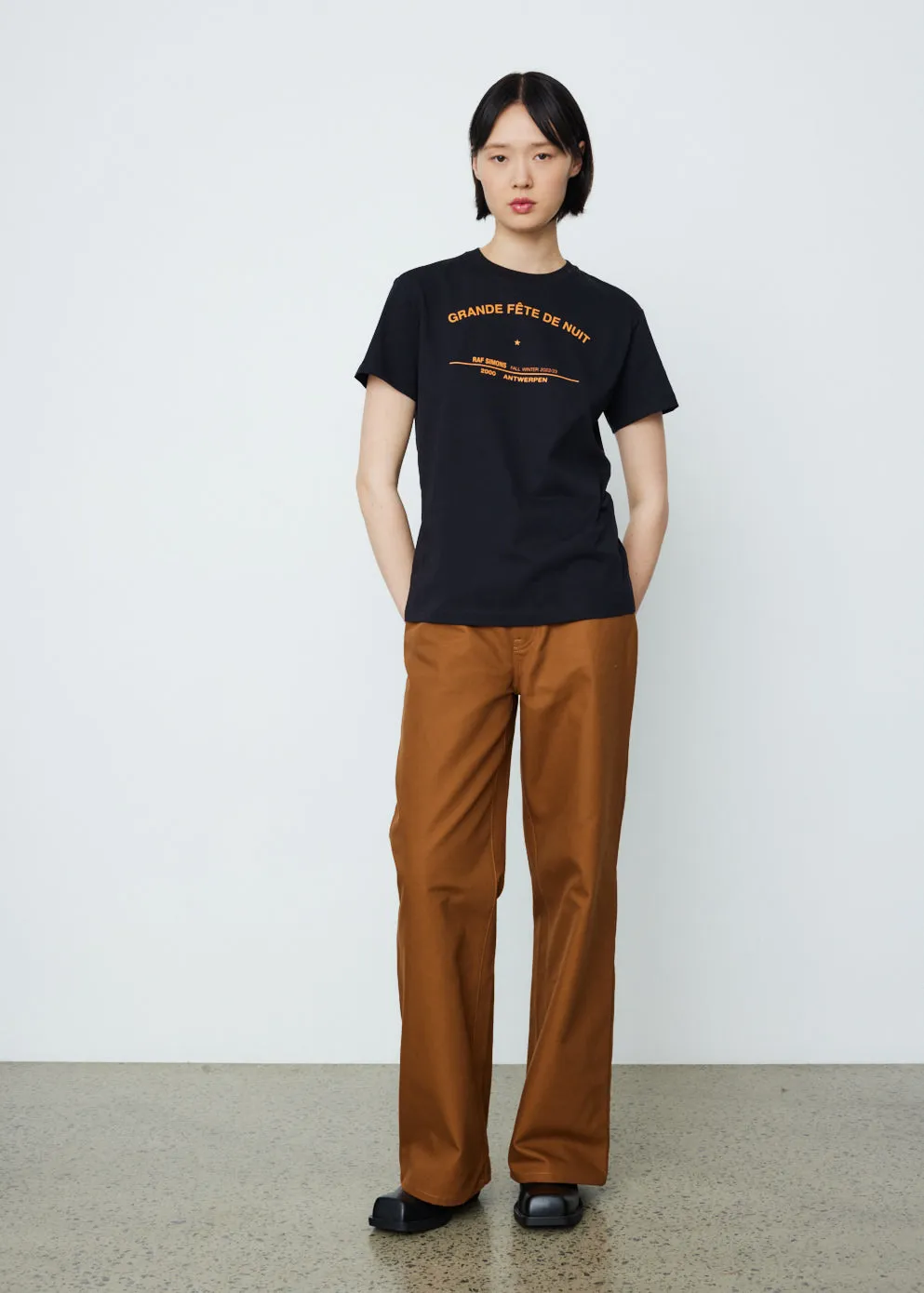 Wide Fit Denim Workwear Pants
