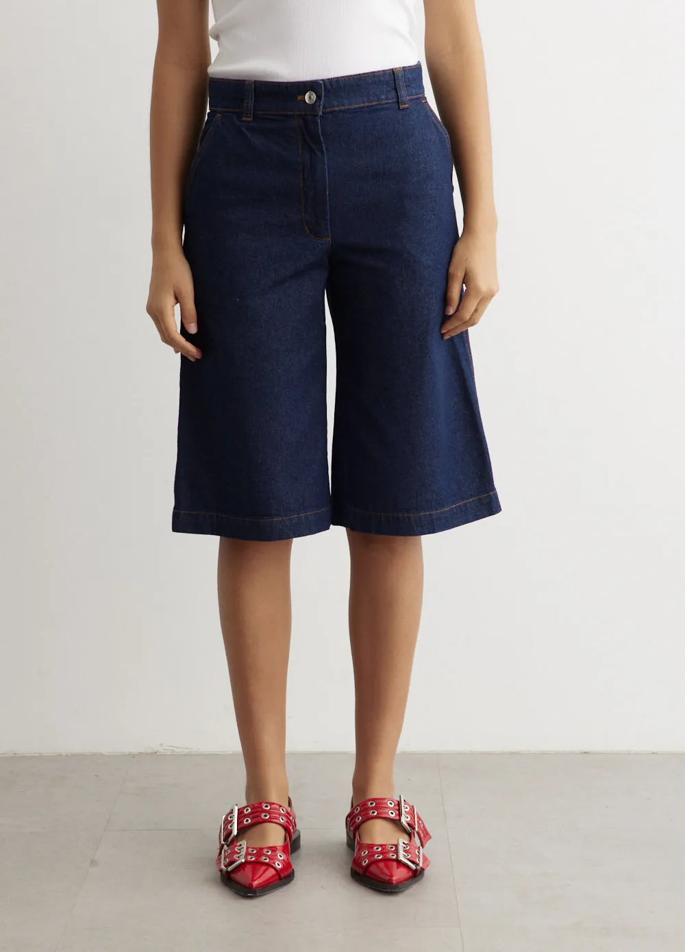 Workwear Denim Bermuda Shorts