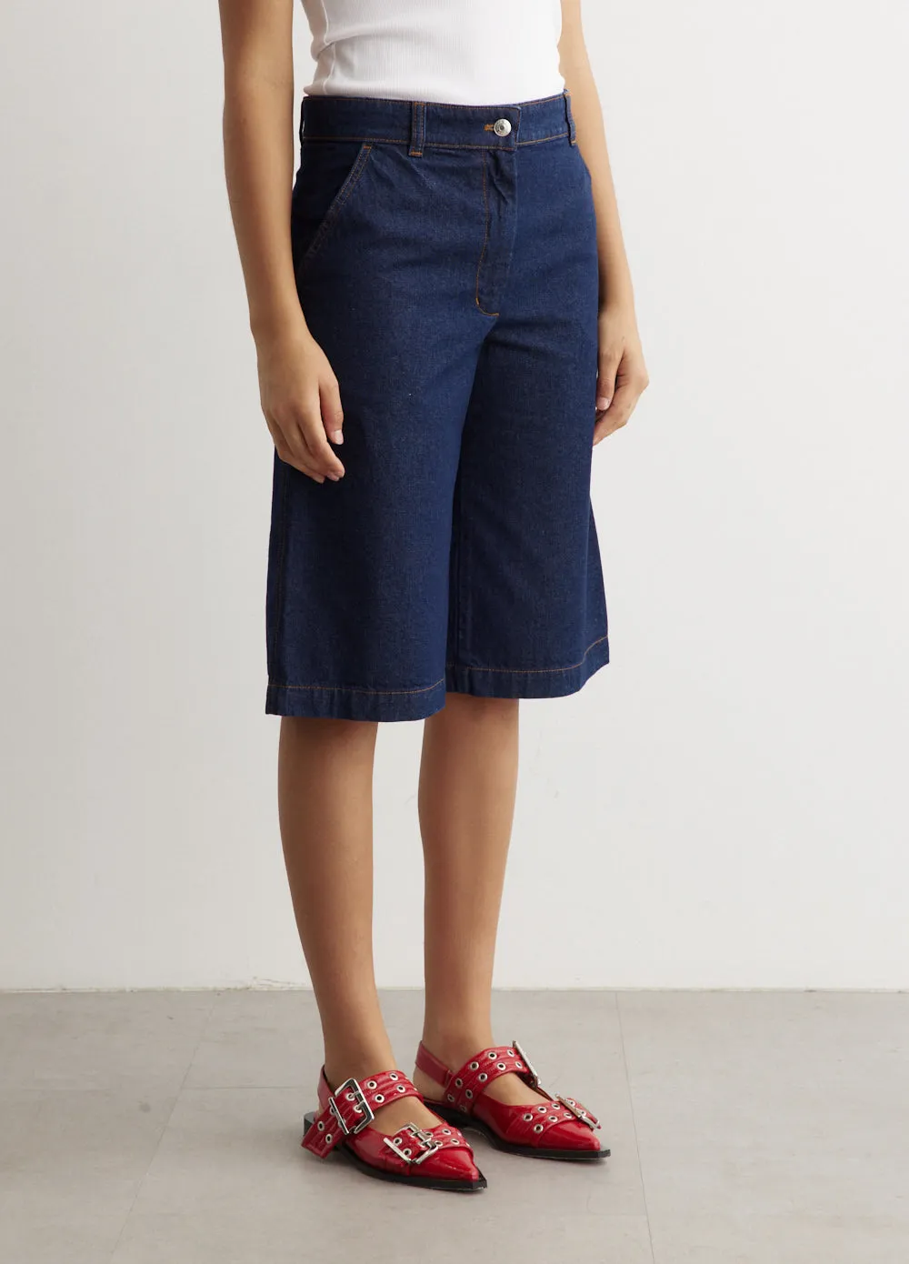 Workwear Denim Bermuda Shorts
