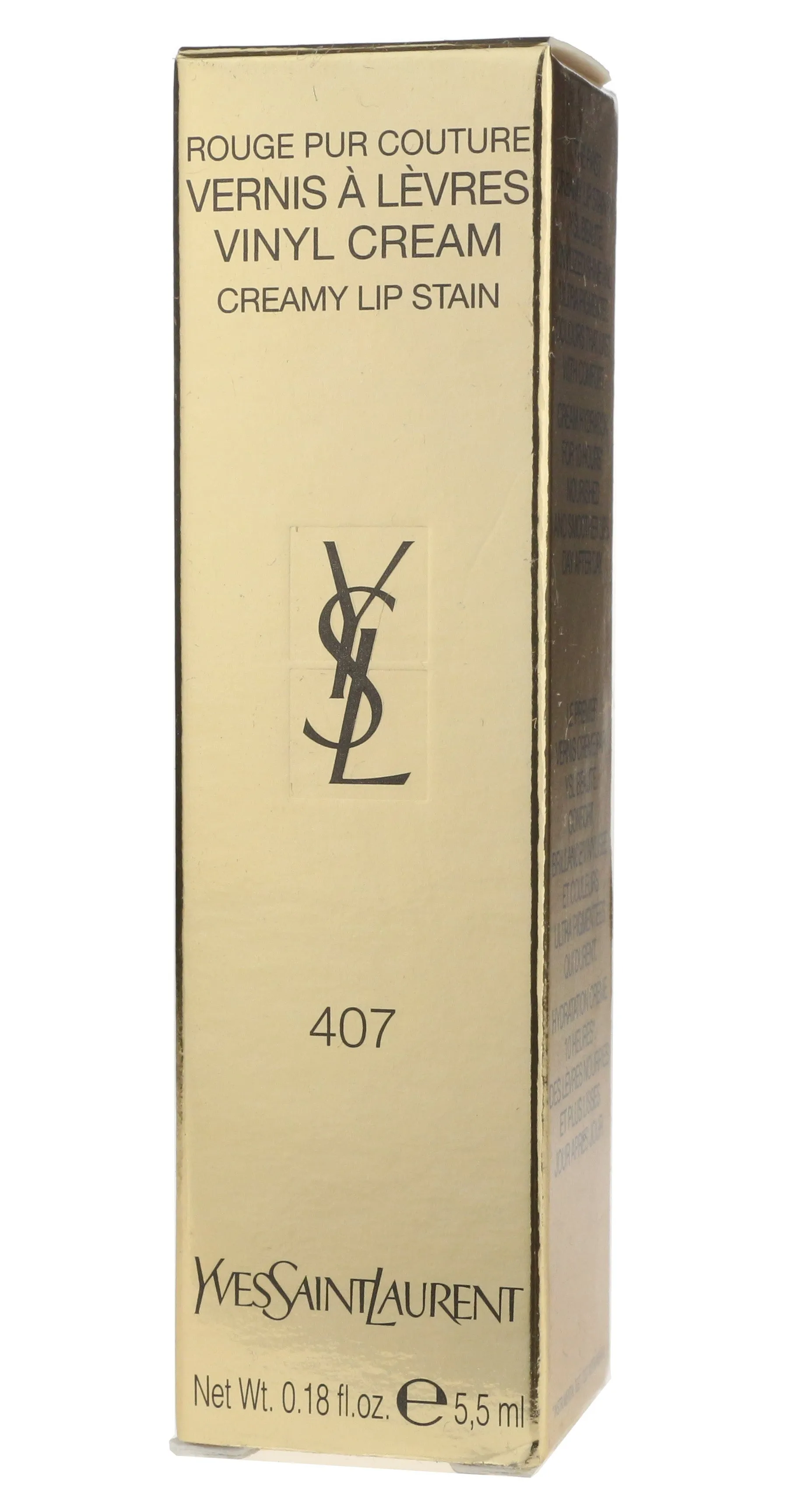 YSL Rouge Pur Couture Creamy Lip Stain '407 Carmin Session' 0.18oz New In Box