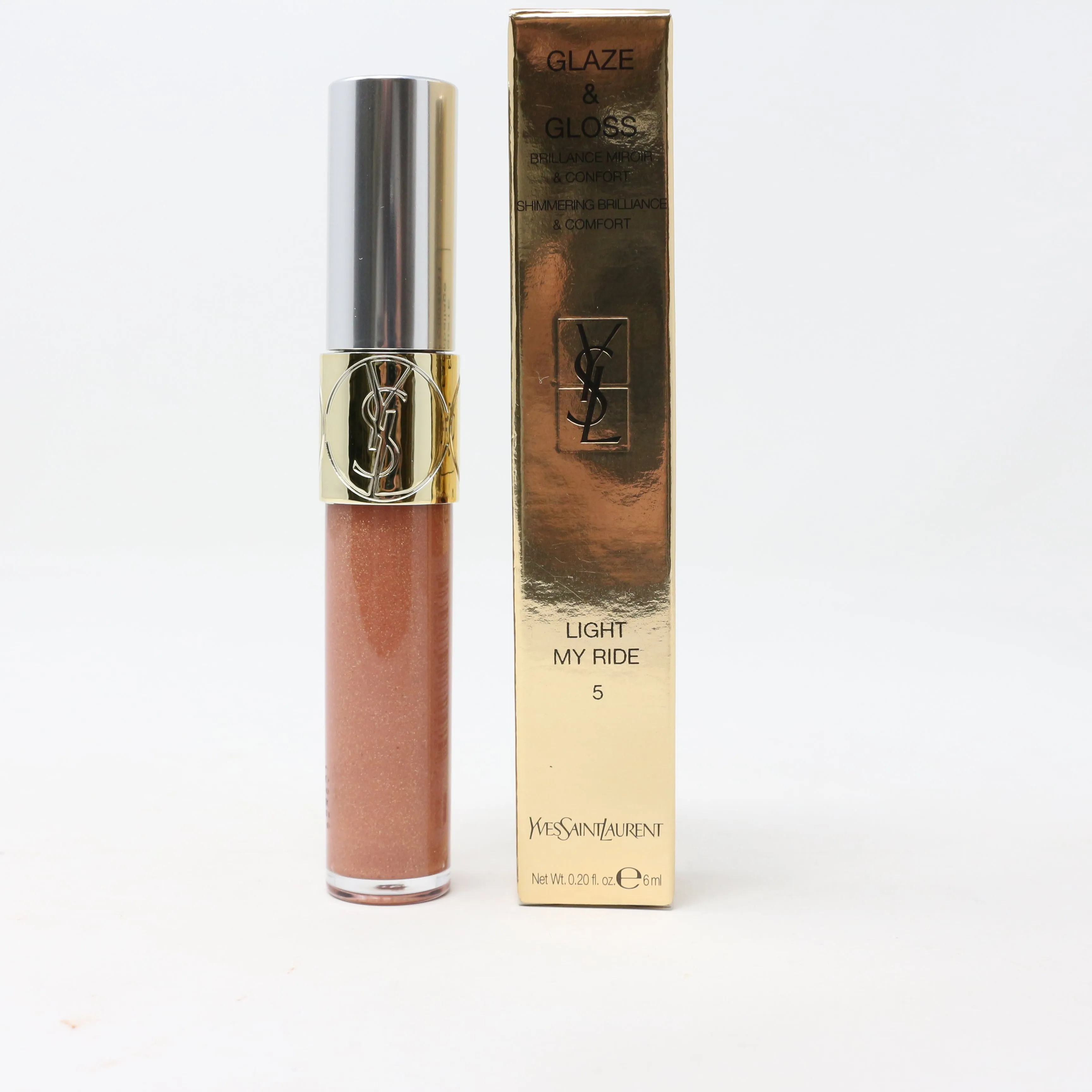 Yves Saint Laurent Glaze And Gloss Lip Gloss(Choose Your Shade) 0.2oz  New
