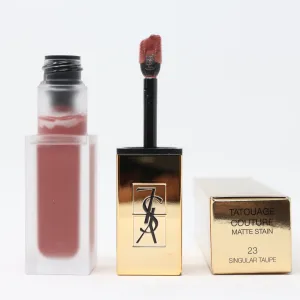 Yves Saint Laurent Matte Stain Lip Gloss 23 Singular Taupe 0.2oz/6ml New In Box