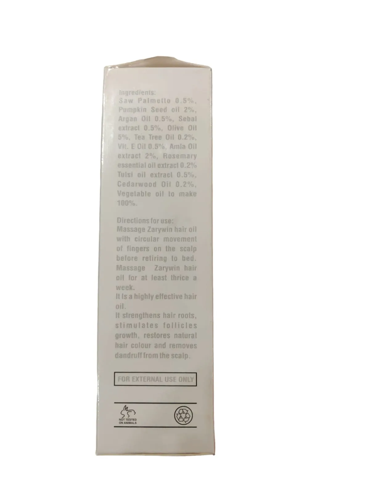Zarywin Hair Growth Oil